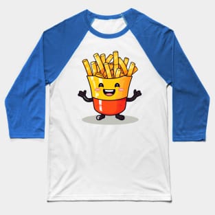 Cute French Fries T-Shirt love girls Baseball T-Shirt